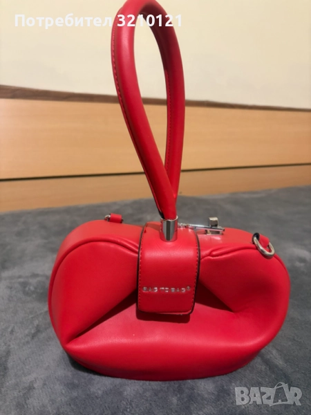 Червена дамска официална чанта , снимка 1