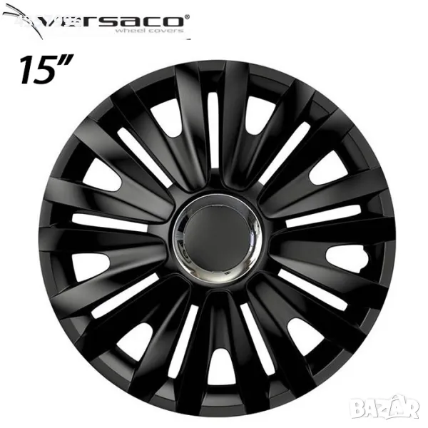 Тасове за джанти 15'' Versaco Royal RC Black, снимка 1