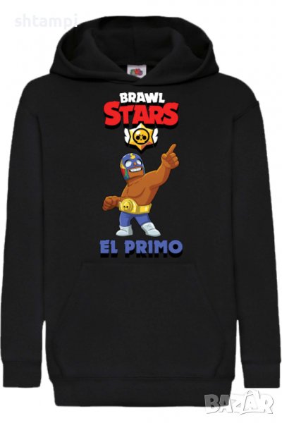 Детски Суитчър/Суитшърт El Primo,Brawl Stars,Игра,Подарък,Изненада,Забавление,Рожден Ден, снимка 1