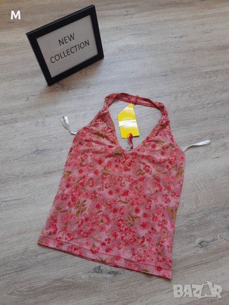 Нов розов потник на цветя с гол гръб на намаление, снимка 1