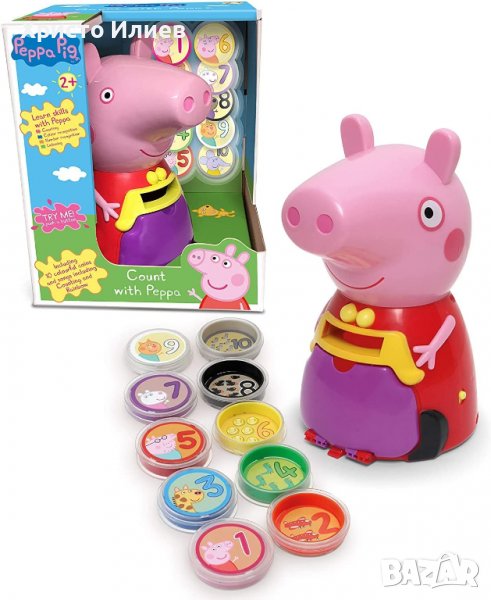 Пепа Пиг Прасето Пепа Интерактивна Играчка Обучение Песни Монети  Peppa Pig, снимка 1