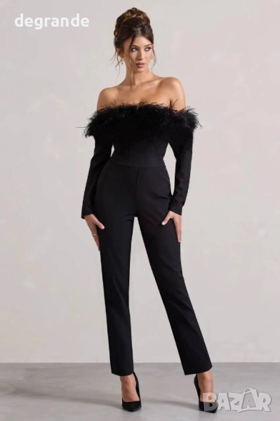 Черен гащеризон с пера , снимка 1