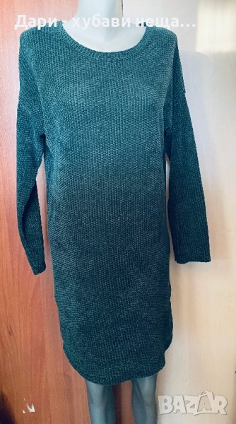 Еластична зелена рокля/блузон🍀❤️M/L, L❤️🍀арт.6014, снимка 1