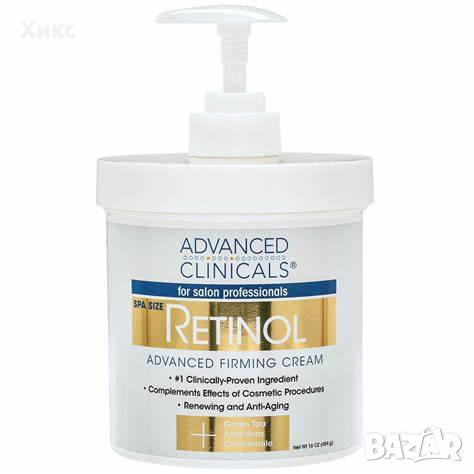 Advanced Clinicals, Retinol, Advanced Firming Cream, 454 g крем с ретиноил за лице и тяло, снимка 1