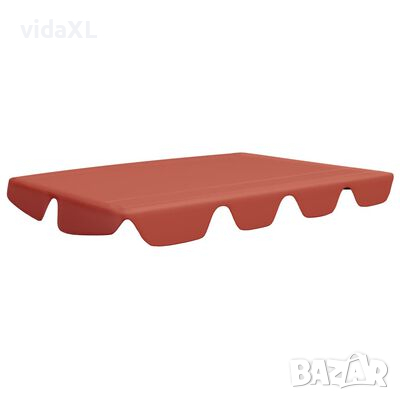 vidaXL Резервен сенник за градинска люлка теракота 188/168x145/110 см, снимка 1