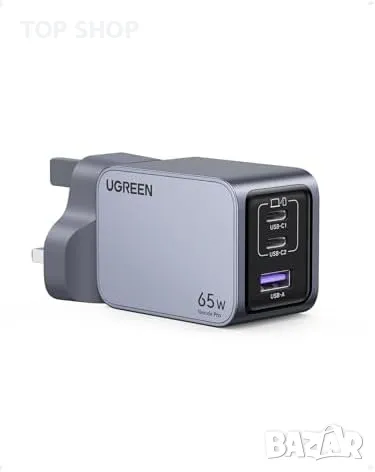 Ново UGREEN Nexode Pro 65W: Бързо 3-Портово USB C Зарядно, снимка 1