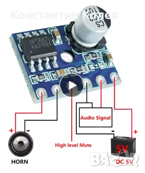 Мини усилвател VS88715V, снимка 1