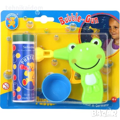 Детски уред за балони жабка Pustefix Bubble Gun последна бройка!!!, снимка 1