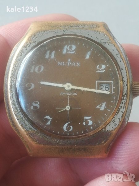 Часовник NUPAX. Vintage. Swiss. Швейцарски механизъм FE-233-69. Механичен. Мъжки , снимка 1