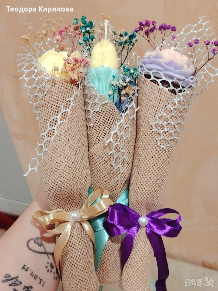 соево ароматни букети за вашите любими жени 🌺, снимка 1