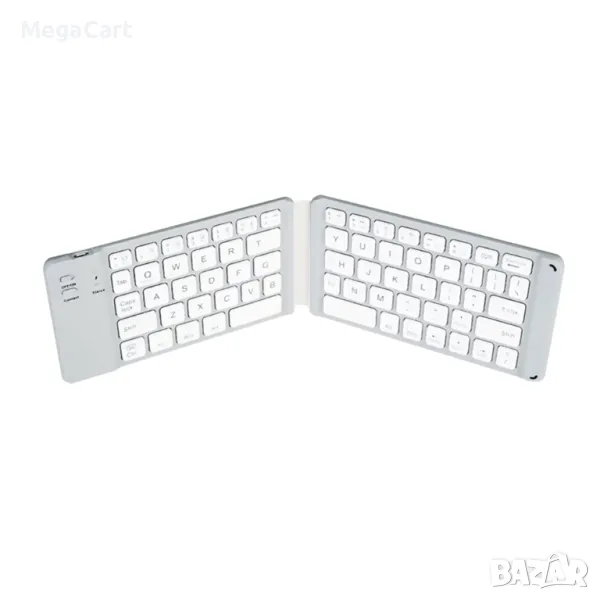 Клавиатура Сгъваема, Bluetooth, Бял , снимка 1