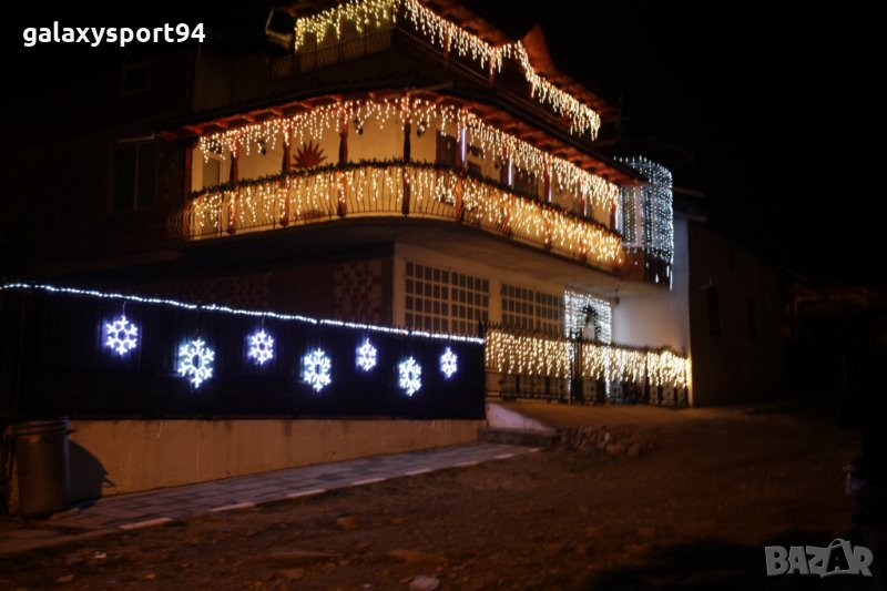 Новогодишни Коледни светлини завеса Топло светлина 168ЛЕД Лампи 300/70с, снимка 1