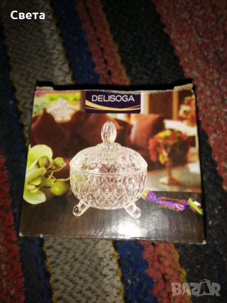 Кристална захарница, снимка 1