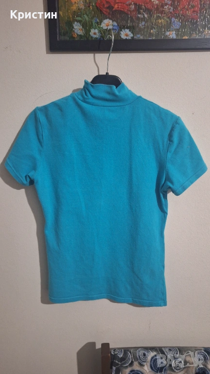 Дамска блуза с поло, снимка 1