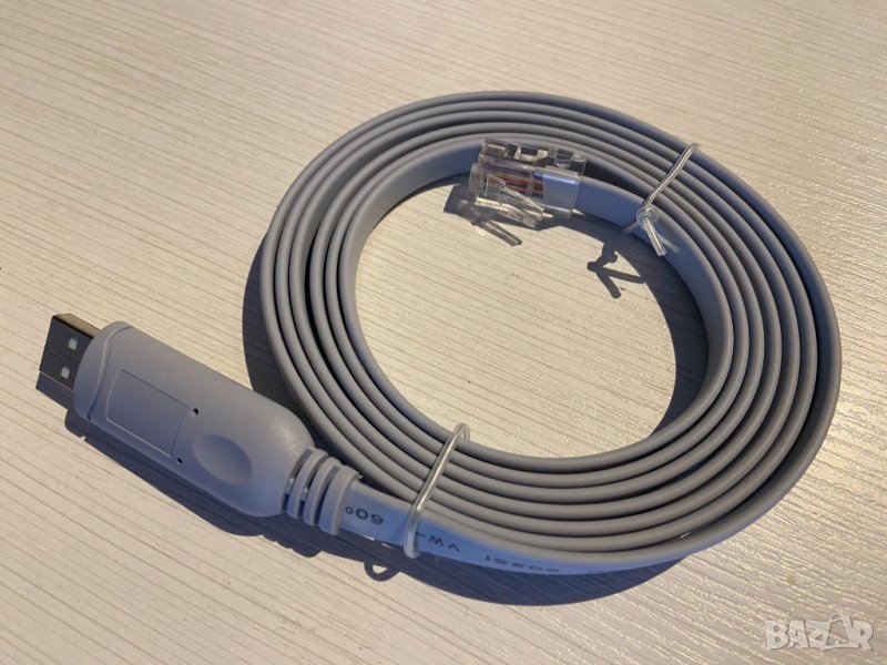 USB към RS232 конзолен кабел Cisco Huawei HP суич рутер console RJ45, снимка 1