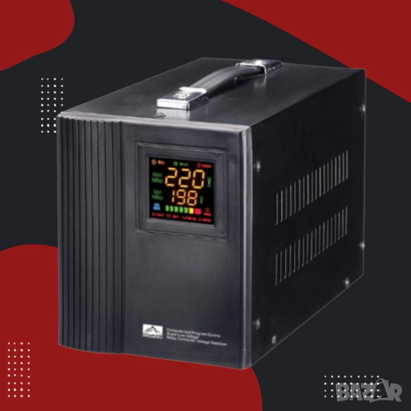 Стабилизатор със серво MOTOP RAGGIE 1500VA/2000VA – Защита от напреженови колебания с прецизна стаби, снимка 1