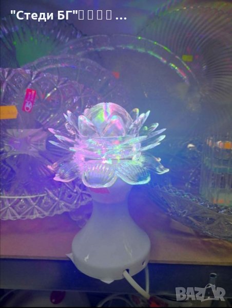 Настолна въртяща се LED диско лампа , снимка 1