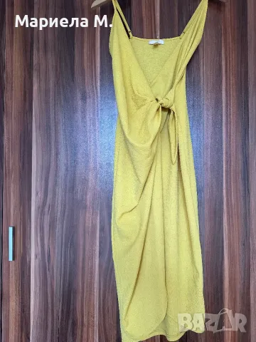 H&M жълта рокля по тялото, XS