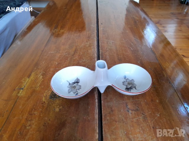 Стара порцеланова солница #15, снимка 2 - Други ценни предмети - 37543025