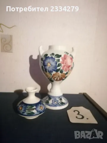 Керамични, порцеланови вази, свещник ръчна изработка. , снимка 13 - Декорация за дома - 49265112