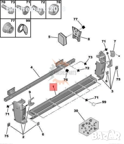 Задна Броня за CITROEN JUMPER / PEUGEOT BOXER / FIAT DUCATO след 2006 год, снимка 2 - Части - 53930254