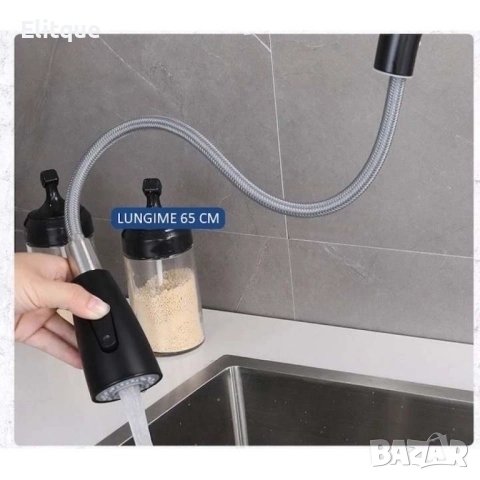 Кухненски смесител с издърпващ се душ, снимка 5 - Други стоки за дома - 52854018