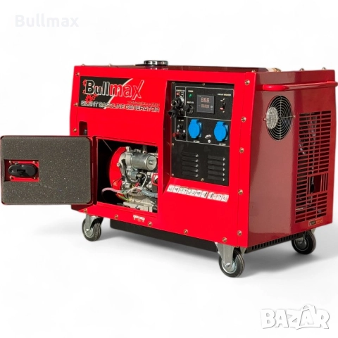 Агрегат за ток 7.5 KW моно обезшумен + АТС кутия BULLMAX, снимка 7 - Генератори - 52569860