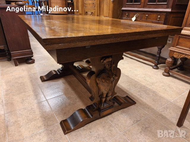 УНИКАТ! Маса за трапезария с богата дърворезба , снимка 16 - Маси - 51964437