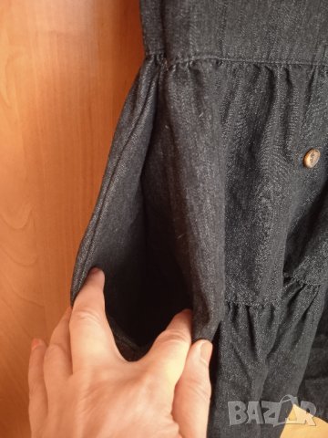 Черна дънкова рокля, снимка 6 - Рокли - 42808051