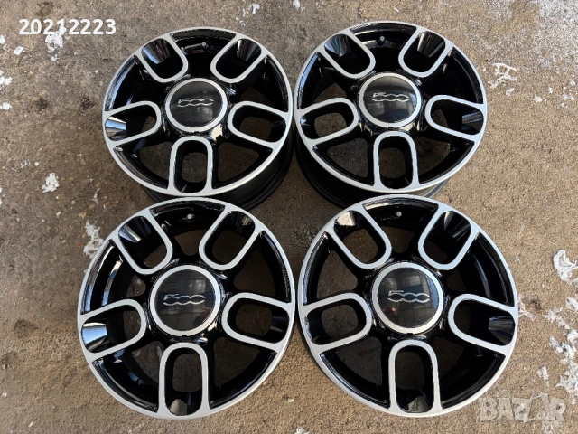 4 броя алуминиеви джанти за Fiat 500 15, снимка 4 - Гуми и джанти - 53131743