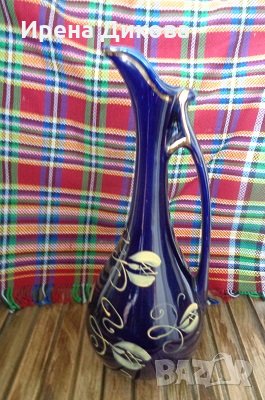 Продавам декантер цветно стъкло ръчно рисуван