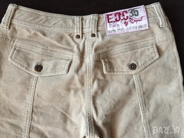 Детски бермуди ESPRIT оригинал, за 158см., от кадифе, бежови джинси, като нови!!!, снимка 5 - Детски панталони и дънки - 11374549