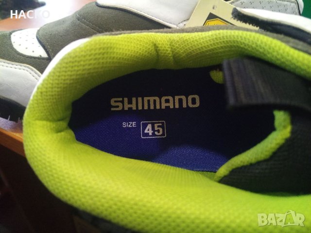 ПРОМО SHIMANO SH-AM40 Номер 45 Стелка 28,5 см. Внос от Англия 100% Оригинални, снимка 13 - Аксесоари за велосипеди - 40573237