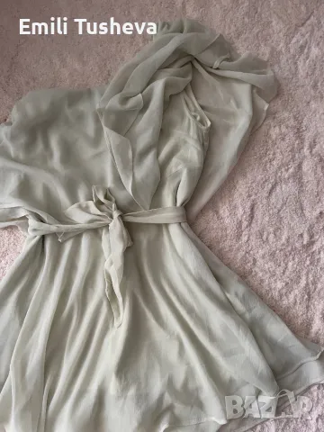 Дамска къса рокля в цвят мента., снимка 4 - Рокли - 48256631