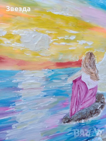 Картина Остров на спокойствието, снимка 4 - Картини - 51016405