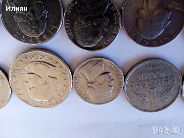 Лот монети.. различни държави стари и такива в обръщение