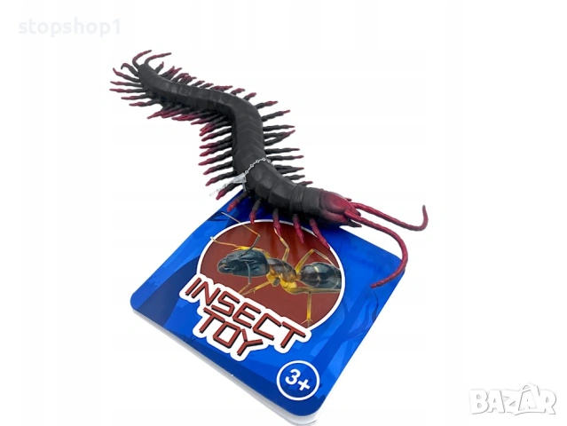 ГОЛЯМА ФИГУРКА НА НАСЕКОМО СКОЛОПЕНДРА 22 СМ ГОЛЯМА ОБРАЗОВАТЕЛНА ИГРАЧКА НАСЕКОМО ИГРАЧКА