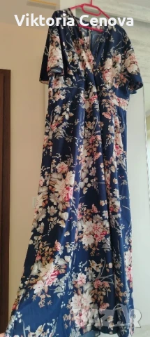 Макси дълга тънка рокля, снимка 1