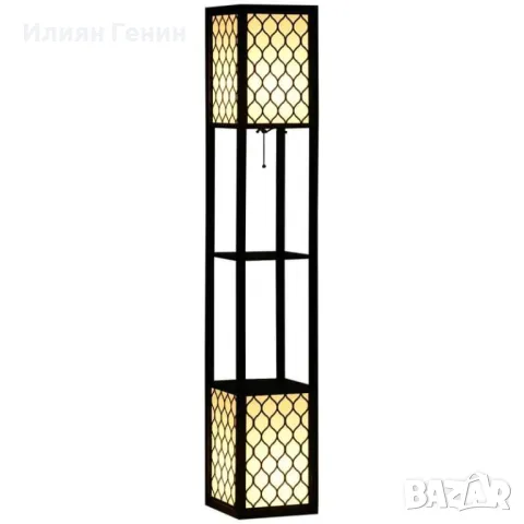 Подова лампа с рафт с двойна светлина, снимка 6 - Настолни лампи - 47777871