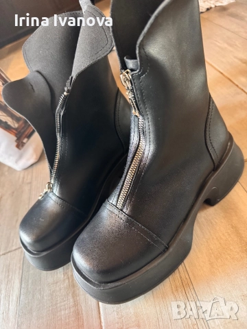 Зимни черни боти, снимка 7 - Дамски боти - 52282983