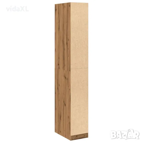 vidaXL Гардероб, дъб артизан, 30x50x200 см, инженерно дърво, снимка 6 - Гардероби - 56146890