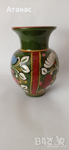 Декоративна керамична ваза,жардениера.Ръчна изработка., снимка 3 - Декорация за дома - 44797464