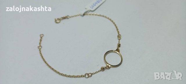 Нова-Златна гривна-1,62гр/14кр, снимка 4 - Гривни - 39503654