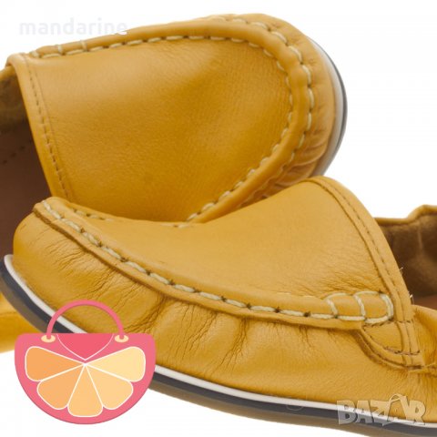 ПРОМО 🍊  HUSH PUPPIES 🍊 Кожени дамски обувки YELLOW KARLOTTA 38 номер нови с кутия