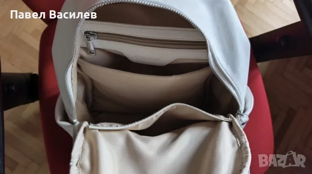 Чисто нова бяла кожена дамска раница от Тенденз/Tendenz, снимка 7 - Раници - 55987100