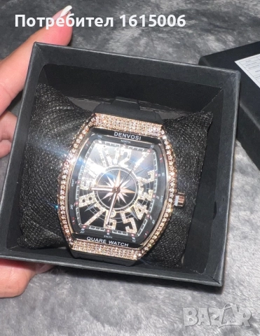 Унисекс Часовник с кристали RichhM, снимка 9 - Дамски - 52527692