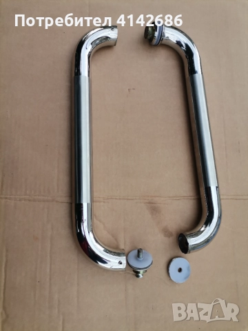 Иноксова дръжка за стъклени врати , снимка 3 - Входни врати - 48269855