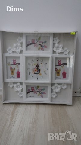 Рамка за снимки и часовник 2 в 1