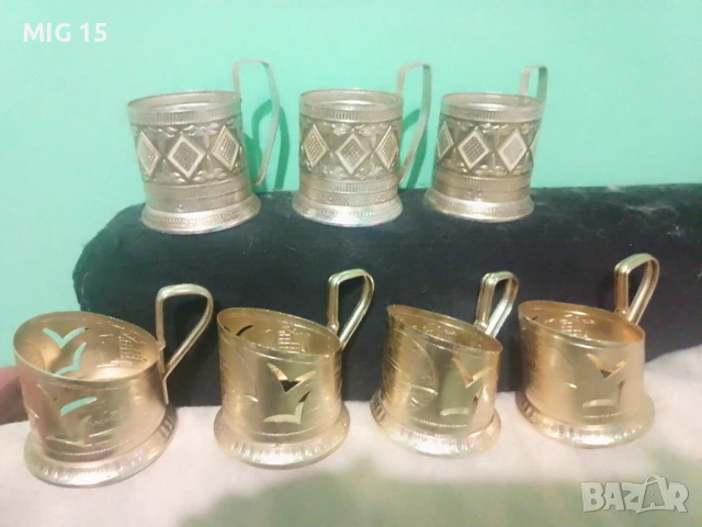 Съветски подстакани 7 броя., снимка 1