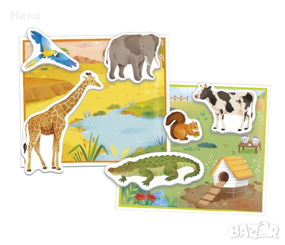 Clementoni - Монтесори образователна игра с животни, снимка 4 - Образователни игри - 51069830